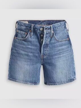 LEVI’S - 501 Mid Thigh Denim Shorts - Blue Beauty 26 💙👖🌊